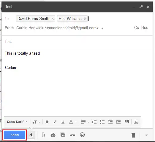 How to send an Email in Gmail